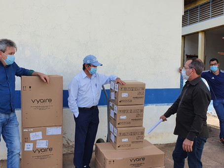 Vilhena recebe cinco respiradores para o enfrentamento à covid-19