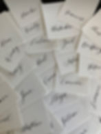 Wedding Placecards Modern Calligraphy Toronto