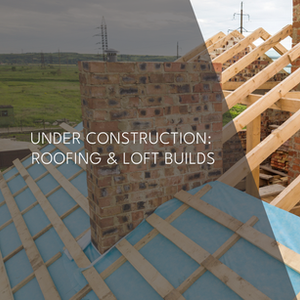 Mid-construction view of pitched cut roof during re-roofing project, showing exposed timber framework and structural progres