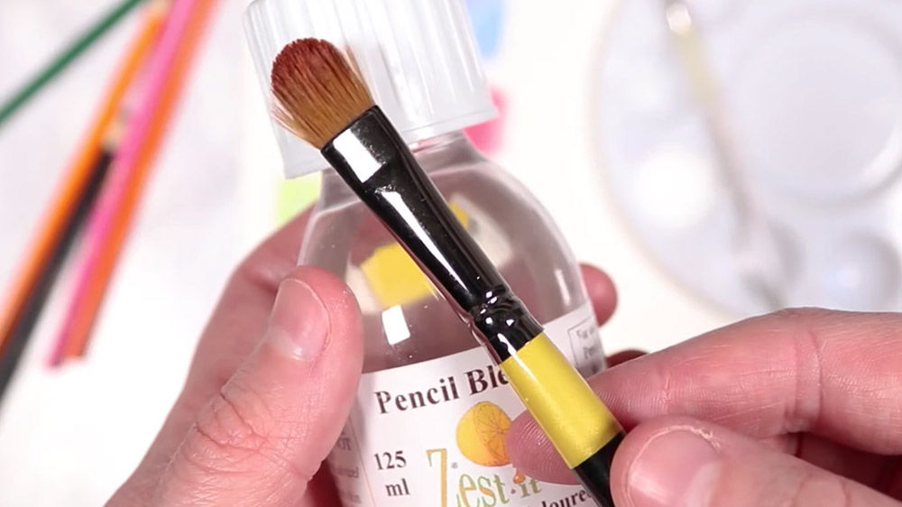 How to Blend Coloured Pencils with Solvent