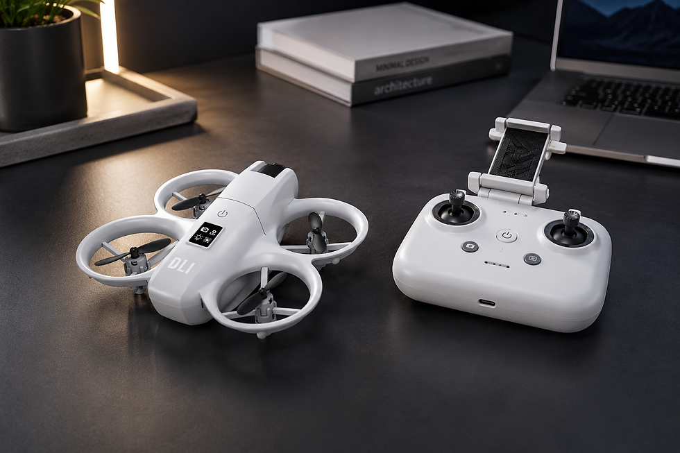 Miniatura: DLI Drone NEO 4K Profissional Câmera Dupla WiFi -  Controle Remoto 2 Baterias