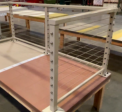Modern aluminum Guardian Rail with powder-coated finish - perfect for residential settings