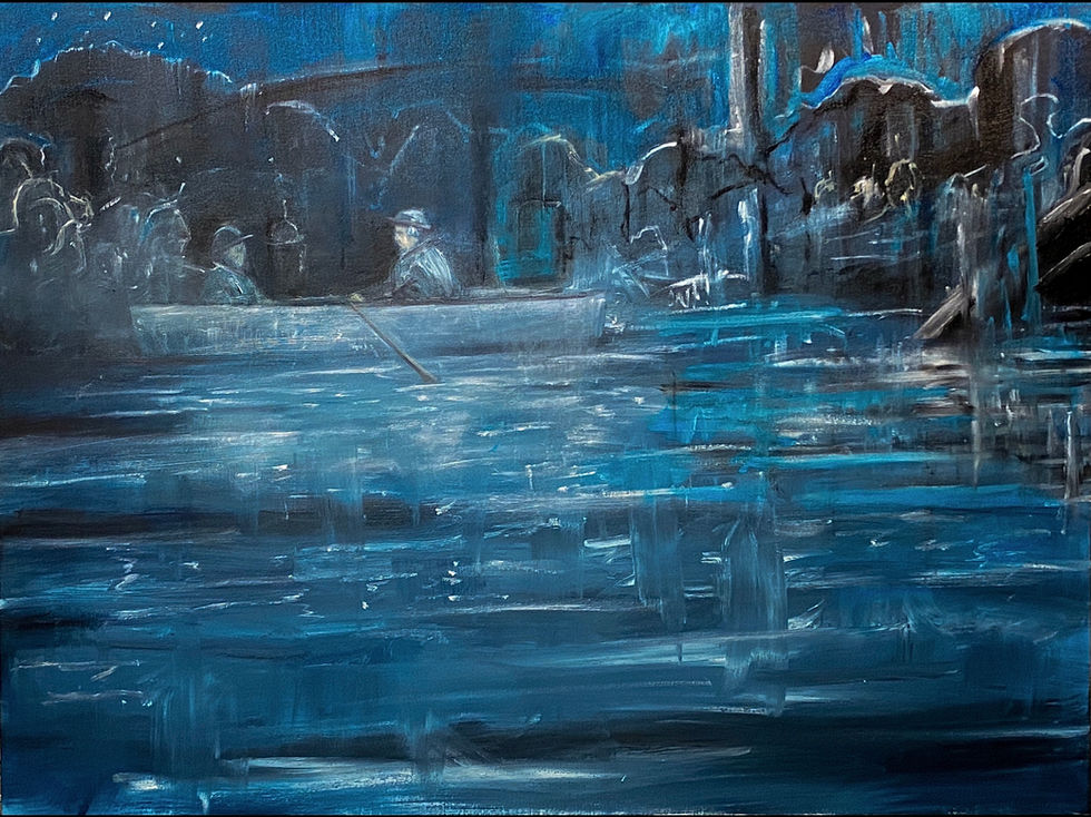 Journey to the Others, oil on canvas, 36 x 48 in.