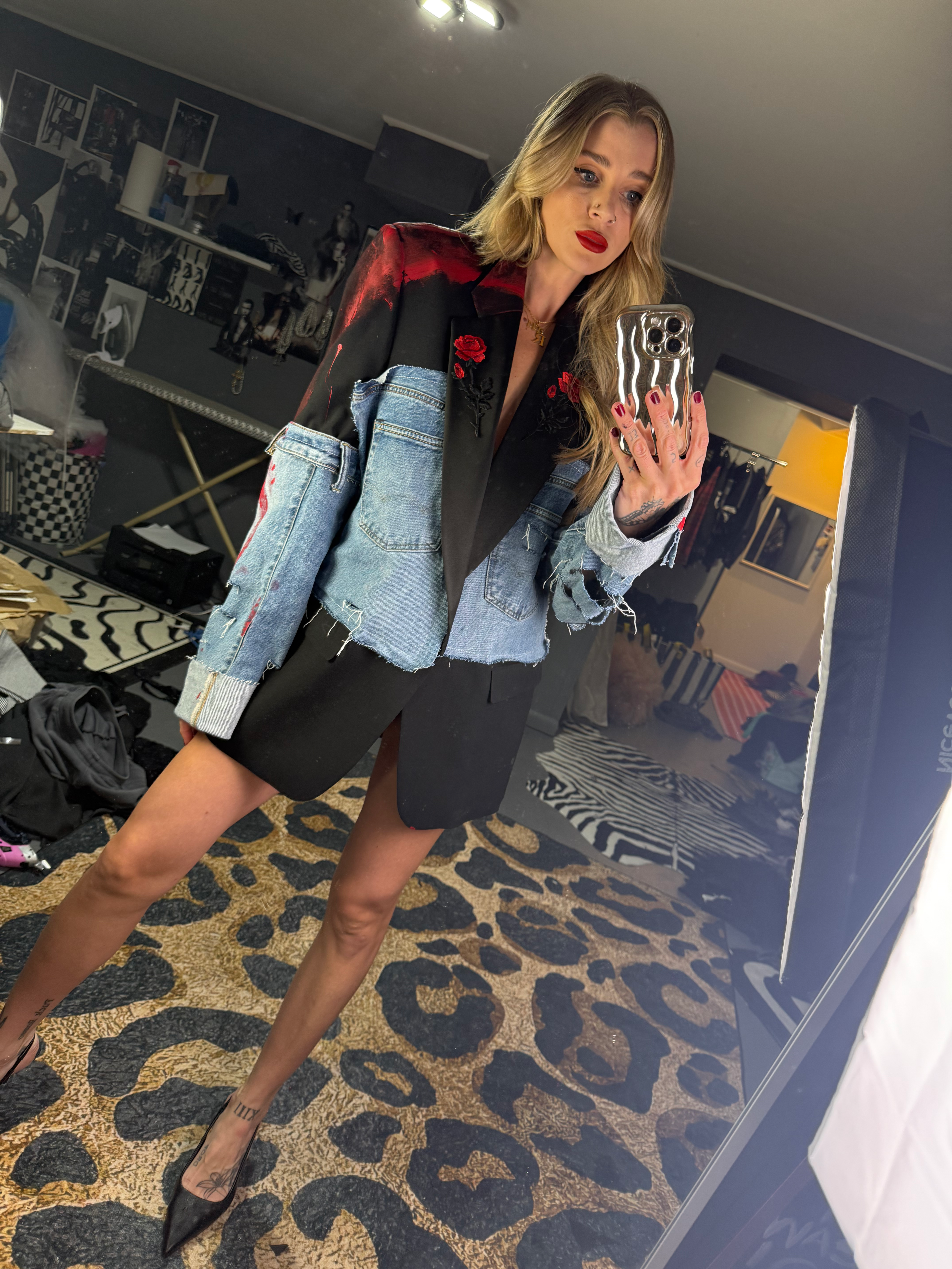 Dead Roses deconstructed blazer 