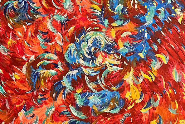 Edgar Acosta Arrazola original work of art. Paint on canvas