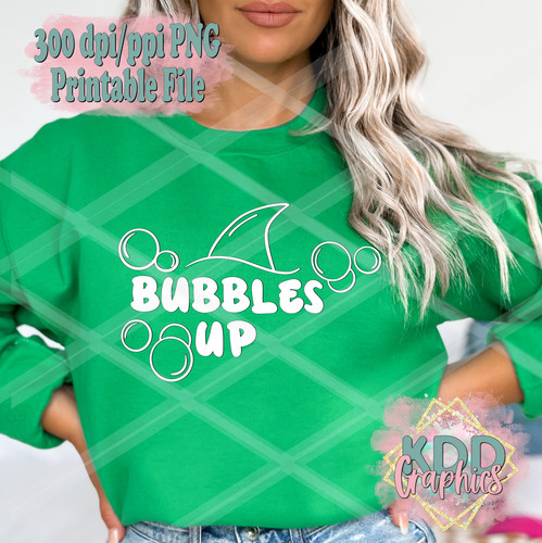 Bubbles Up Logo 300dpi PNG and SVG Files | Kdd Graphics By Tab