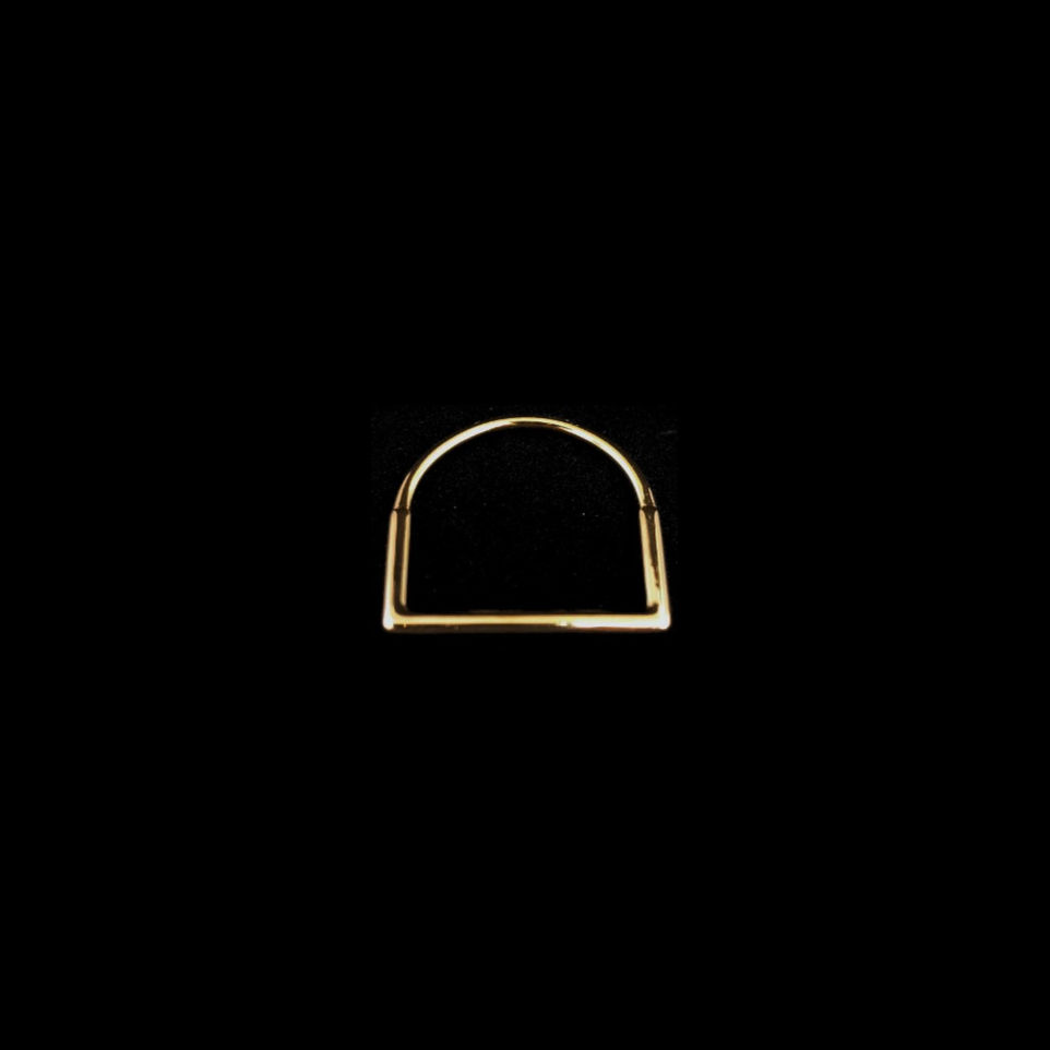Anel Fino Liso - Banho Ouro 18K