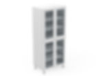 4 DOOR PANTRY - SPLIT IN THE MIDDLE - GLASS DOORS (P400-4SDMG)
