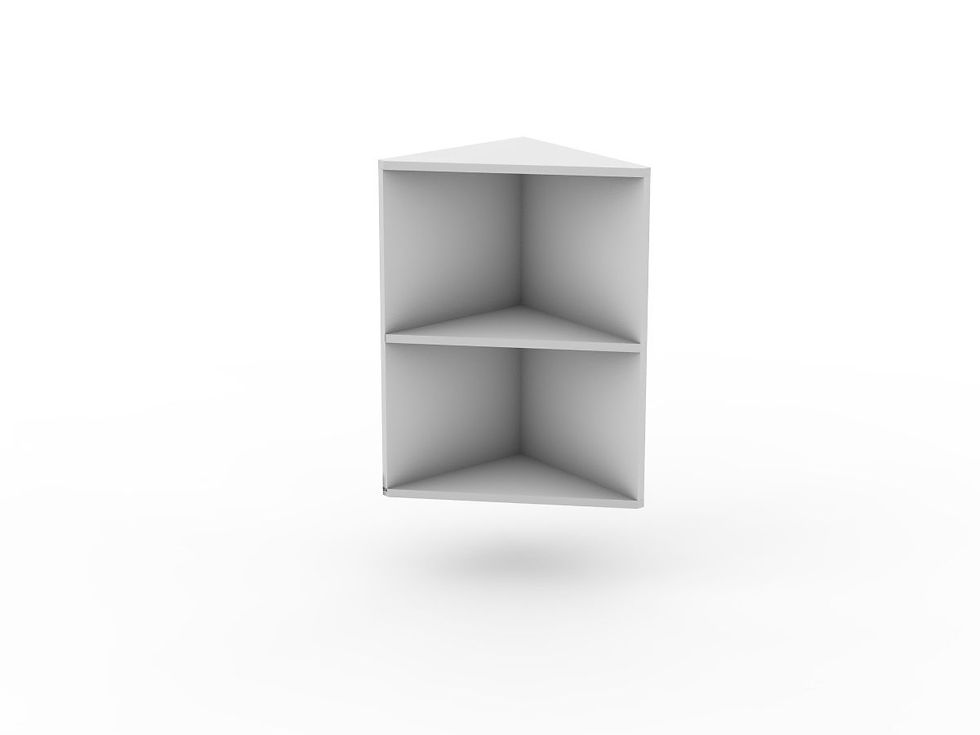 TOP OPEN CABINET (45 DEGREE SHELVES) (W300AO45)