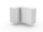 TOP CORNER CABINET - 3 DOORS (WC600-3)