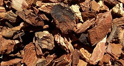 Small cedar bark nuggets for landscaping, available only in bags