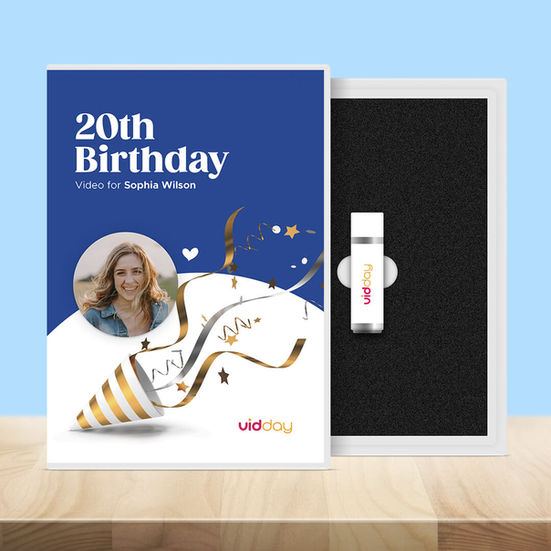 Birthday Video on Custom USB keepsake