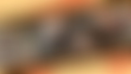 Three selfie-style video messages from different people arranged in a film strip, representing a group birthday video coming together.