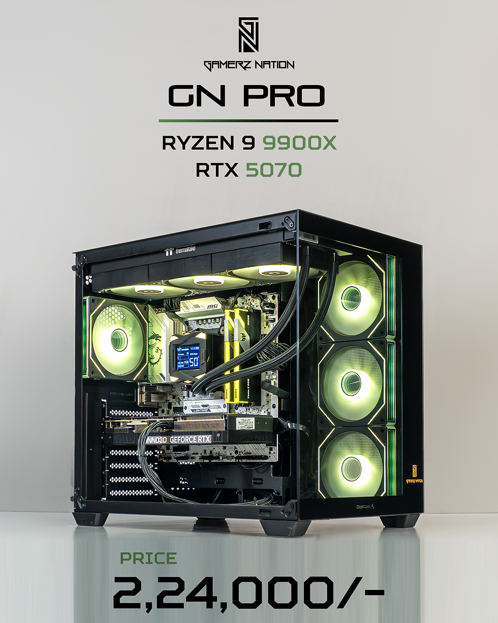 9900X + 32GB (16×2) 6000MHz CL36 DDR5 + RTX 5070