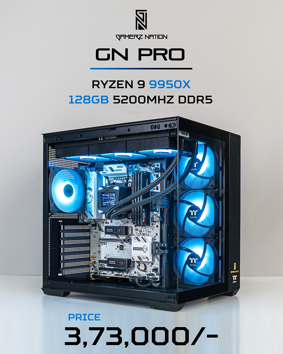 9950X + 128GB (32×4) 5200MHz CL40 DDR5