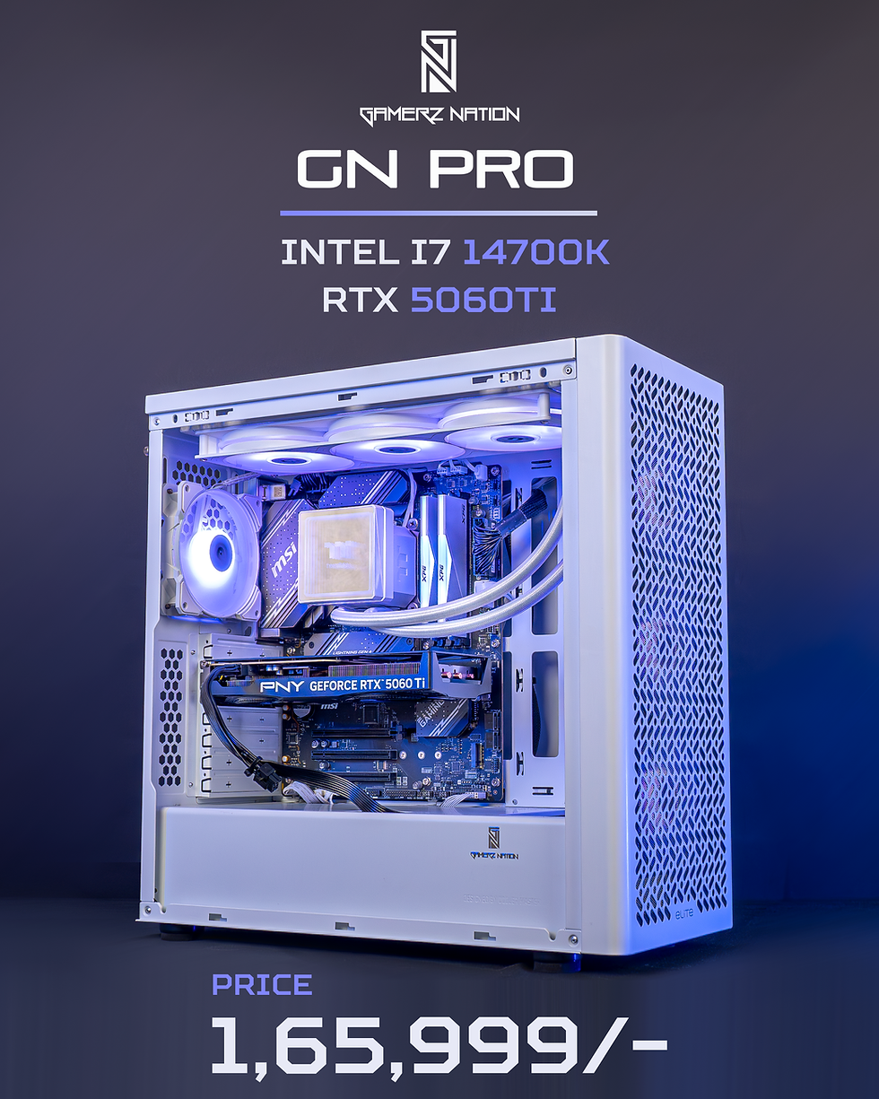 14700K + 32GB (16GB x 2) DDR5 6000MHz + RTX 5060Ti