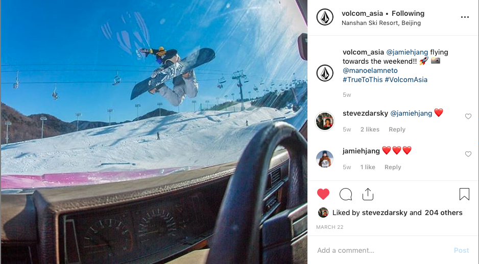 Photo to Volcom Asia