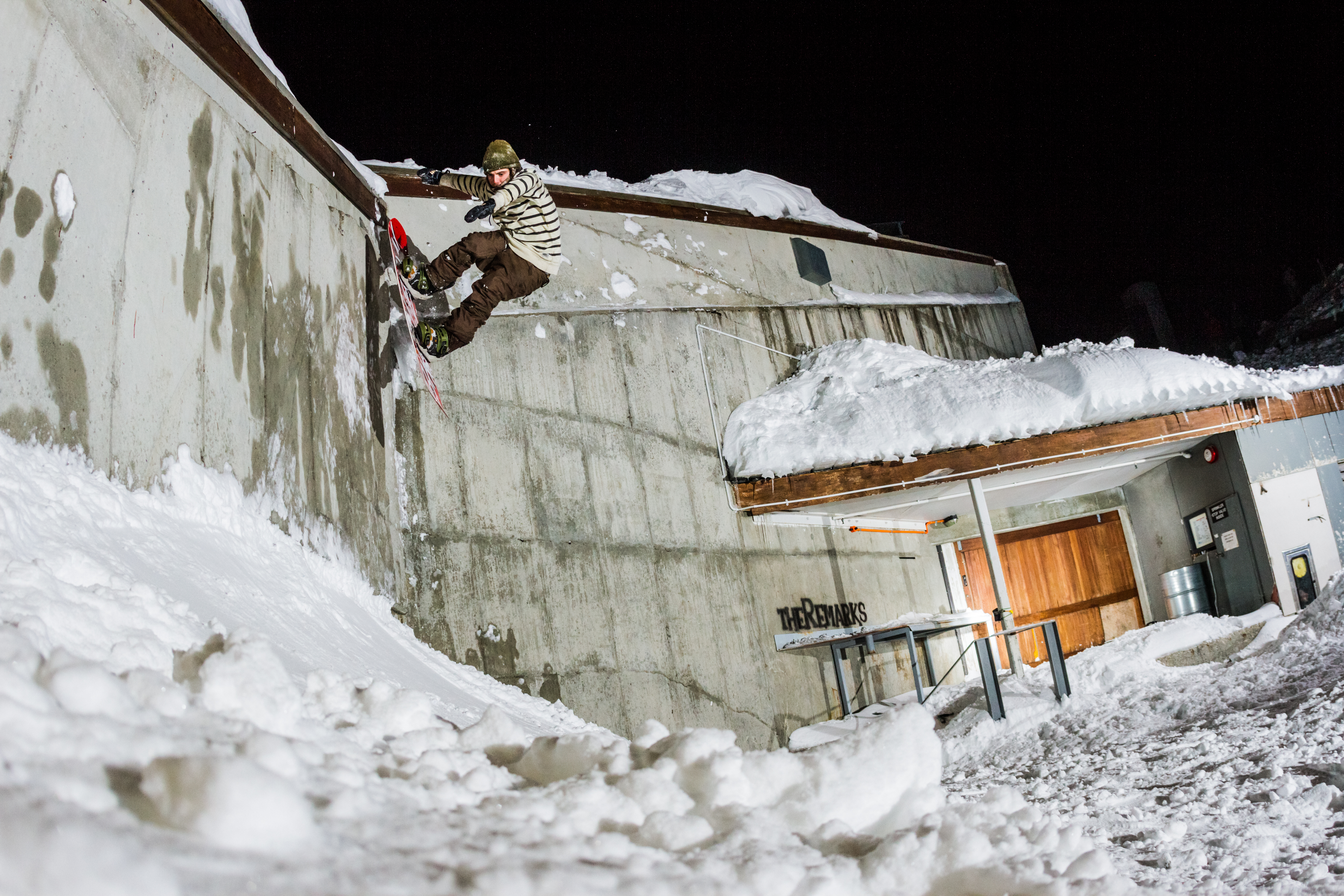 Morgan Schofield 50-50 to wall ride