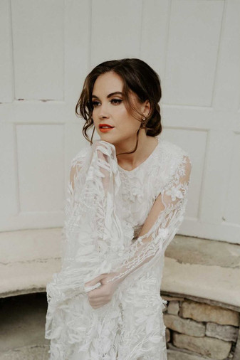 Chic Red lip at The Painswick - Make up by May Williams Make up Artist & Hair by Lara Stok