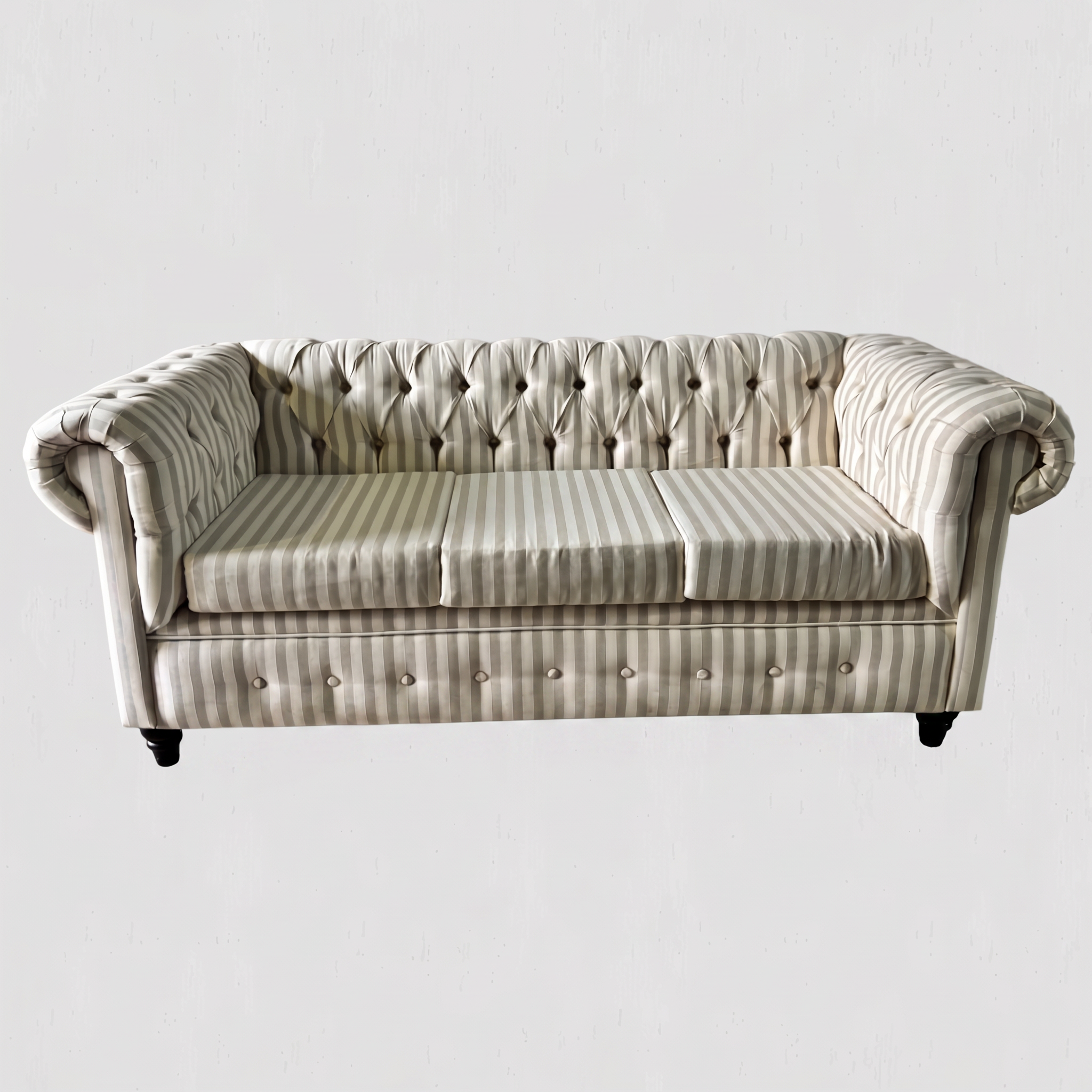 Sillon chesterfield rallado