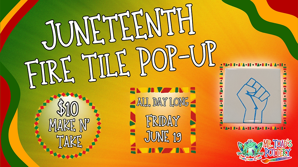 Juneteenth Fire Tile Pop-Up