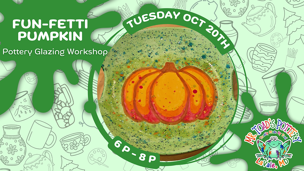 Fun-fetti Pumpkin Glazing Workshop