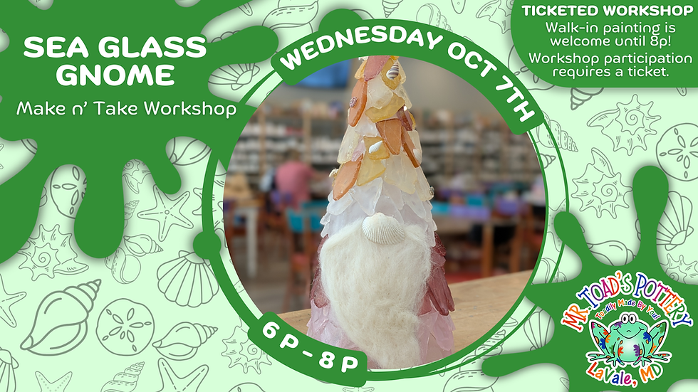 Sea Glass Gnome Workshop