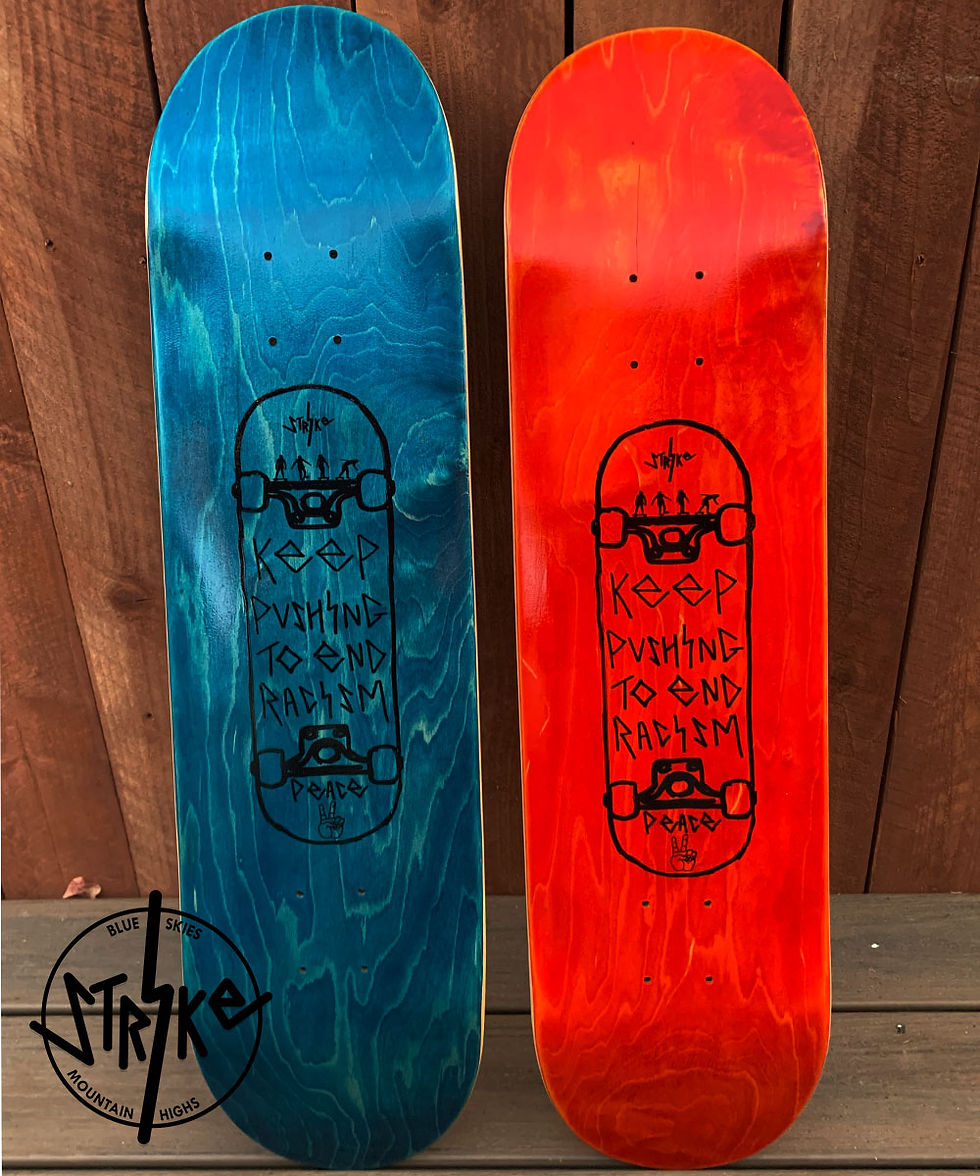 Thumbnail: Keep Pushing Skateboard Deck