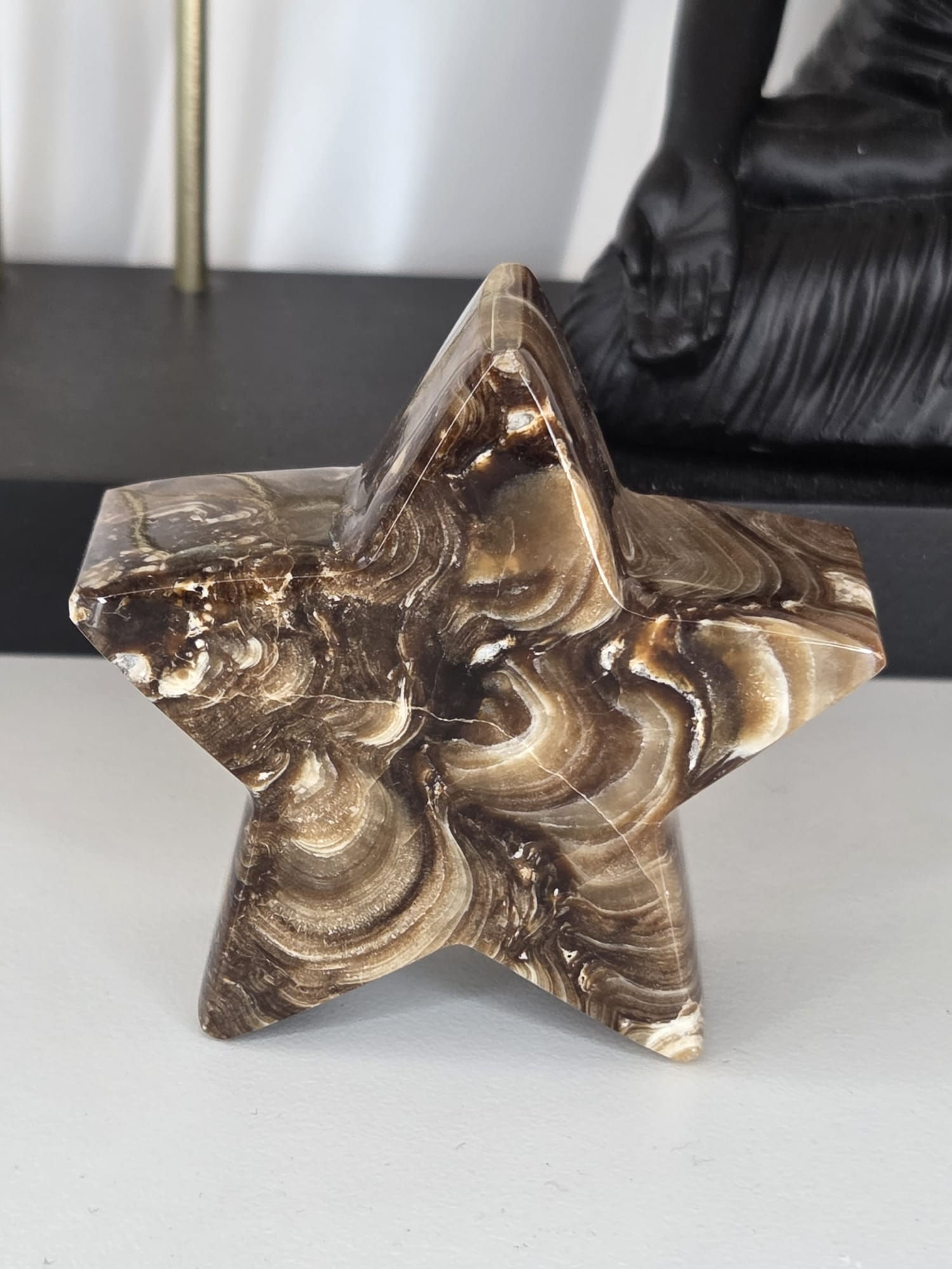 Etoile calcite chocolat