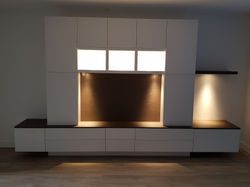 Wandmeubel + plank verlicht