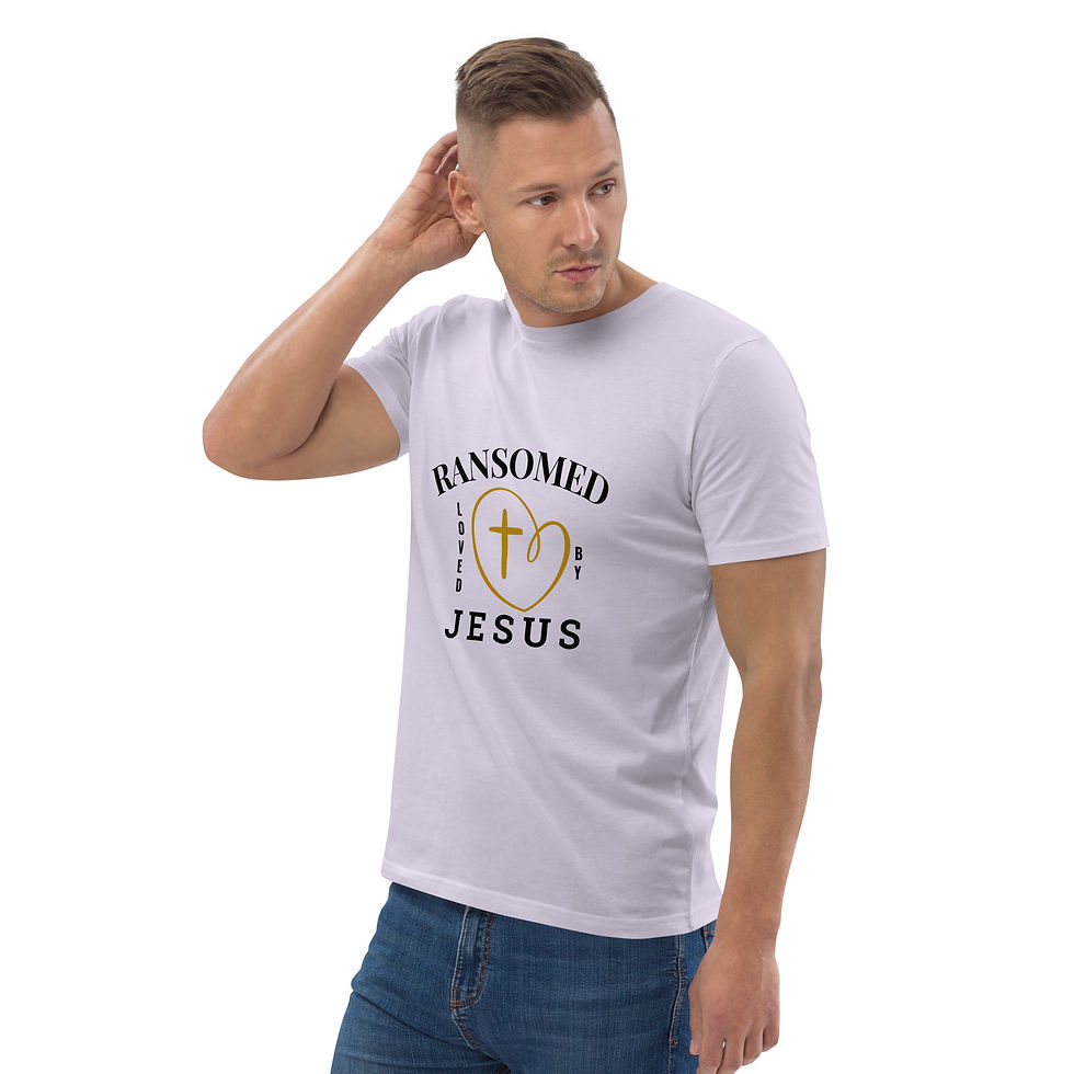 Thumbnail: Ransomed Unisex Tee – Wear the Message (black print)