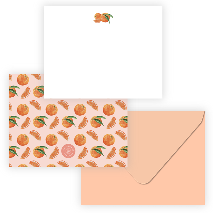 Thumbnail: Oranges Stationery Set
