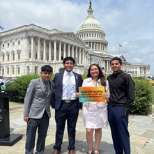 National HEPCAMP DC Interns, William and Andres, Yaisy and Angel.