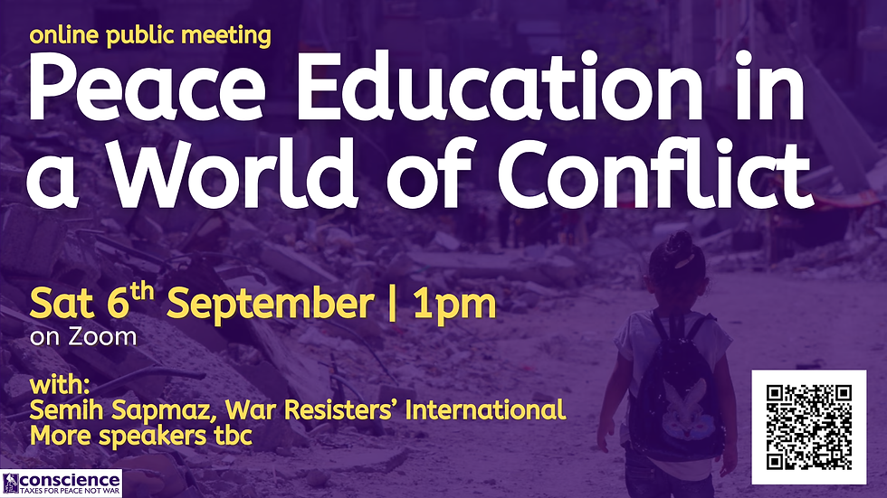 Online public meeting: Peace Education in a World of Conflict