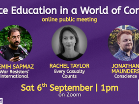 Peace Education in a World of Conflict: Reflections from Conscience’s public meeting