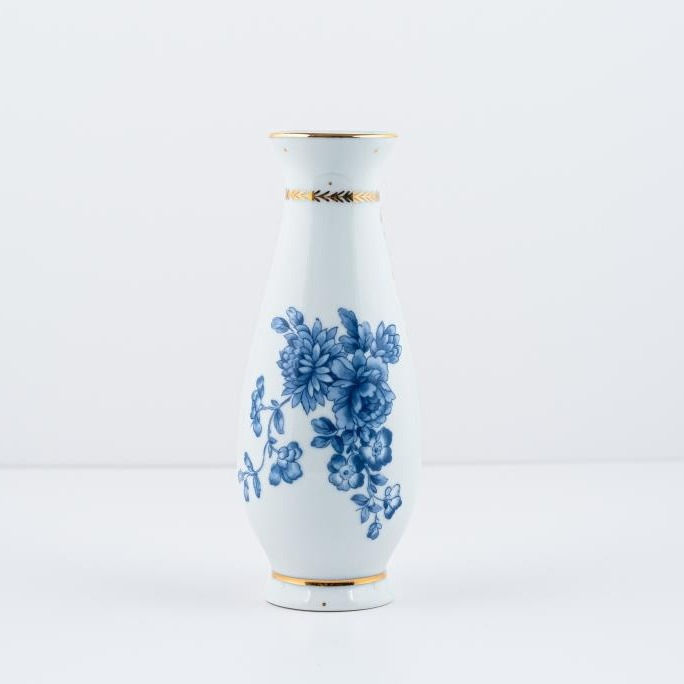 Vaso de Flor Peônia Azul