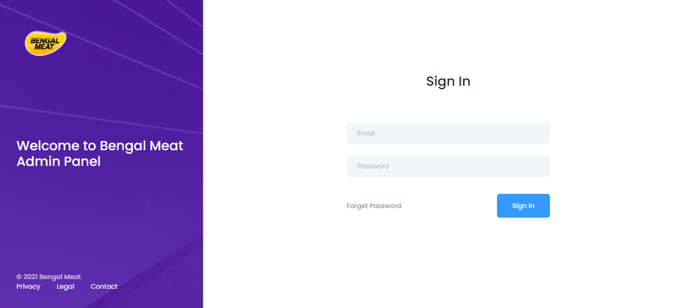 Bengal-Meat-Admin-Panel B2B