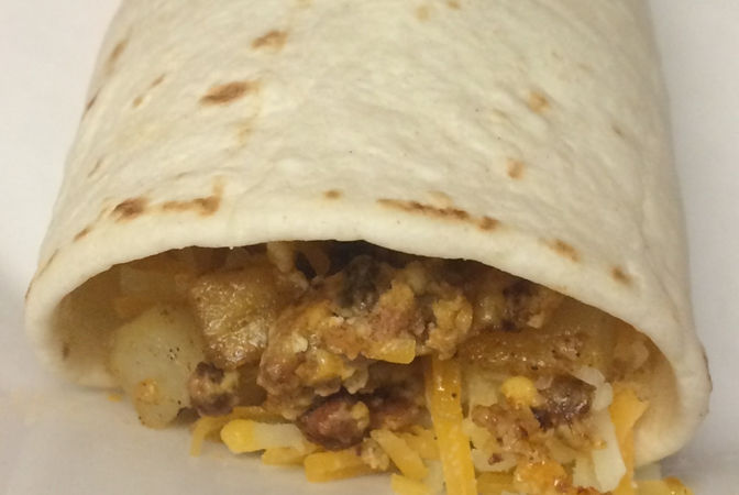 Chorizo, Egg, and Potato Burritos