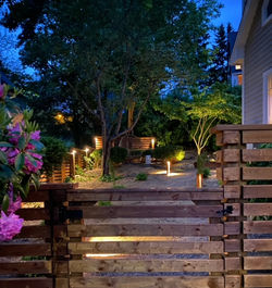 New Fence and Fence lighting