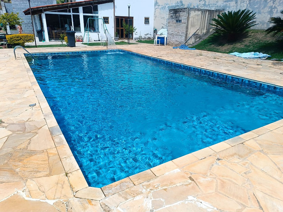 troca de vinil piscina