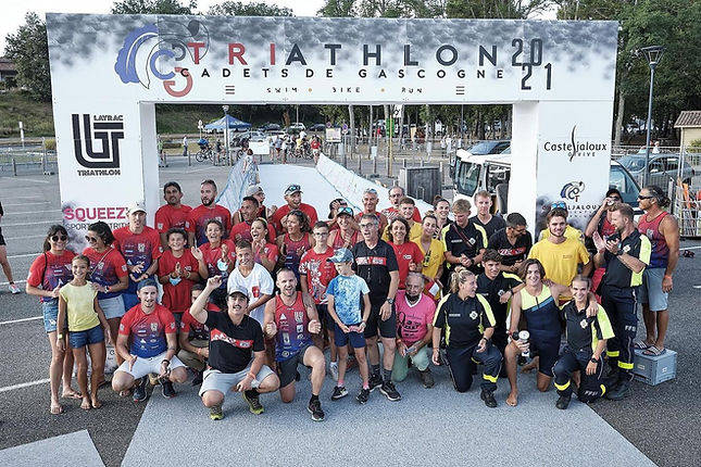 bénévoles triathlon des cadets de gascogne