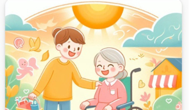 cartoon support worker image for daily l