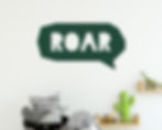 ROAR fabric wall decal