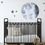 Thumbnail: Watercolour Moon + Stars | Fabric Wall Decals