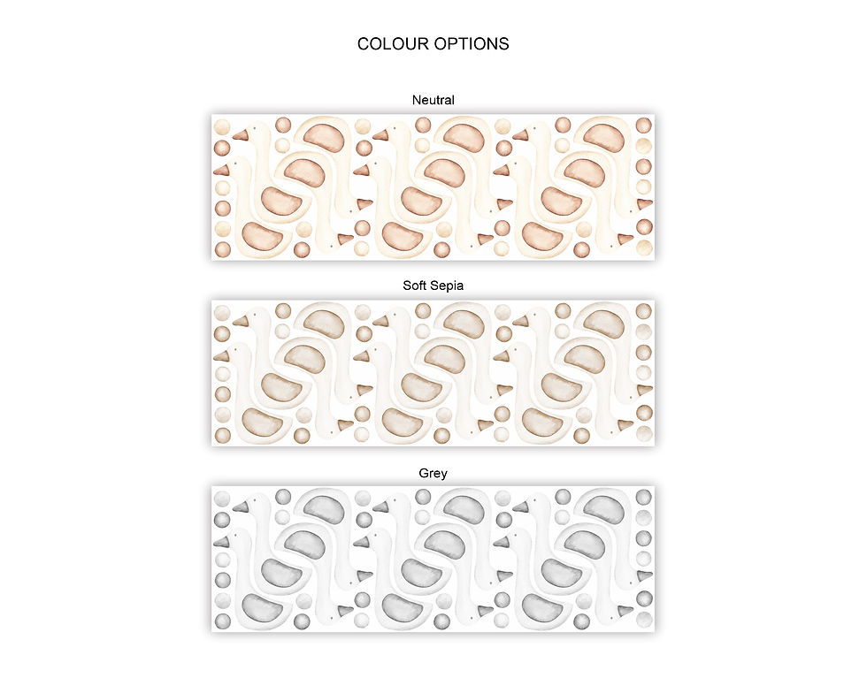 Thumbnail: Colour options for fabric wall decals: Neutral, Soft Greys, Grey