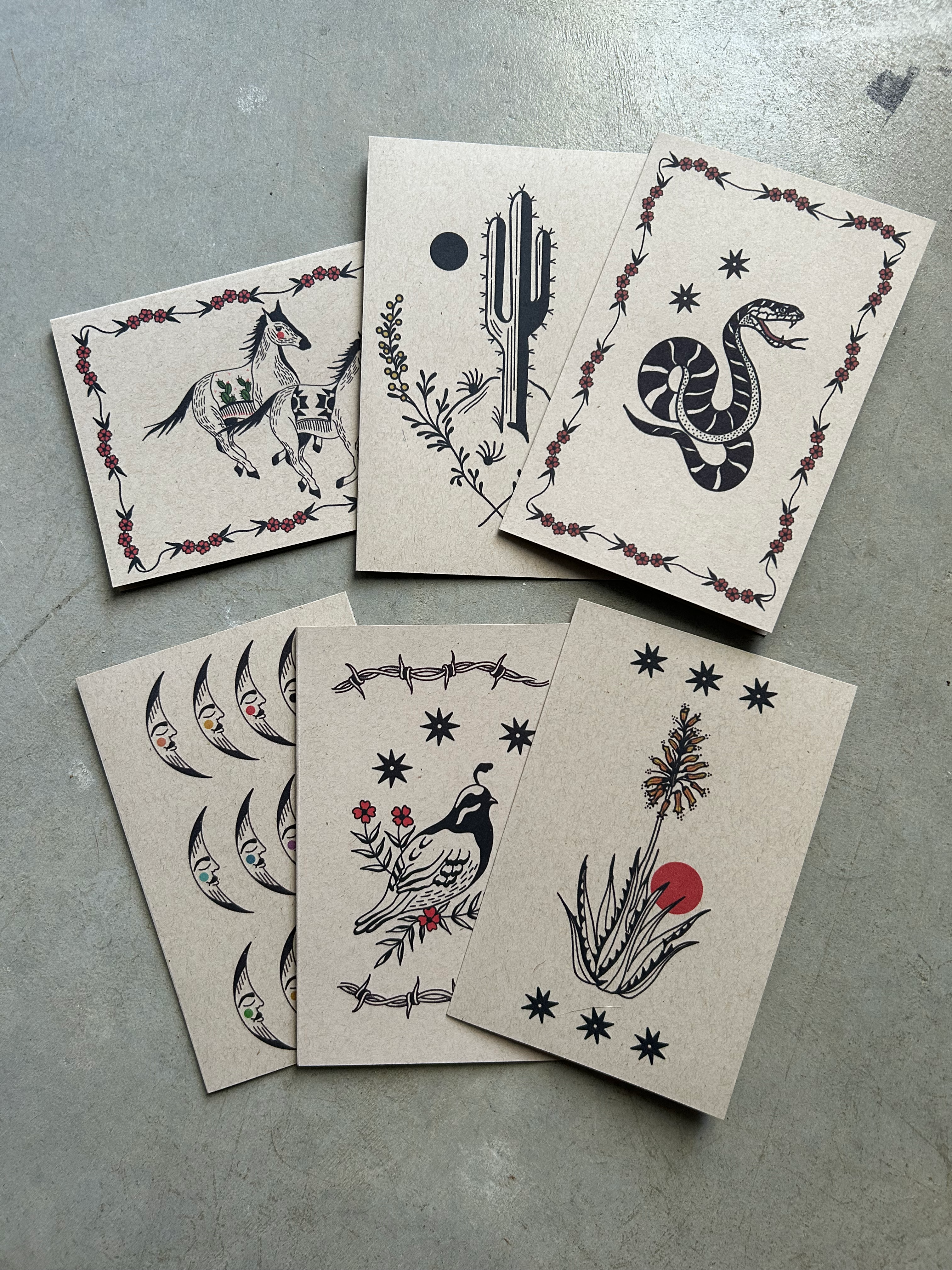 Desert Greeting Card Art Prints