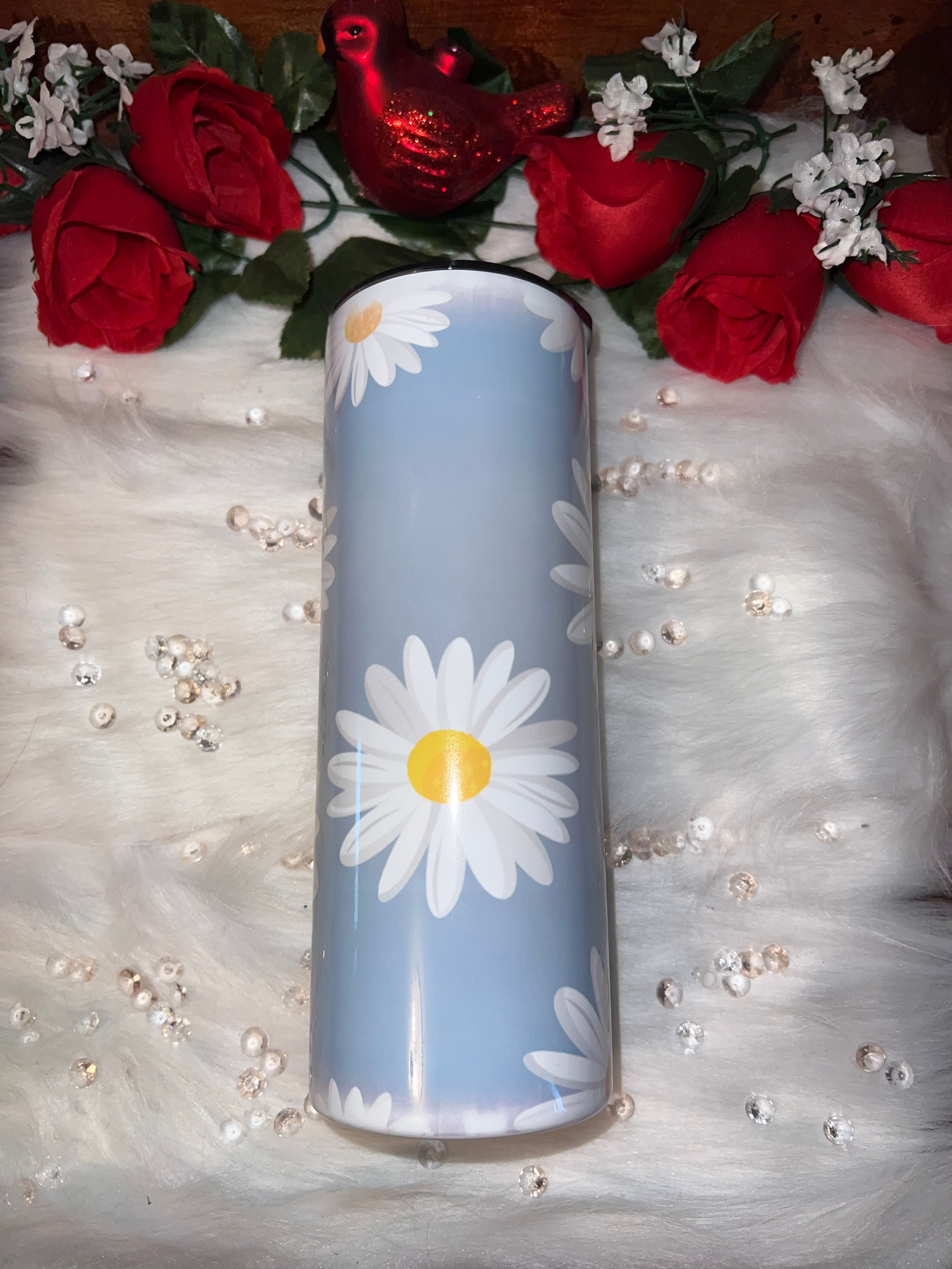 Daisy - Baby Blue Tumbler