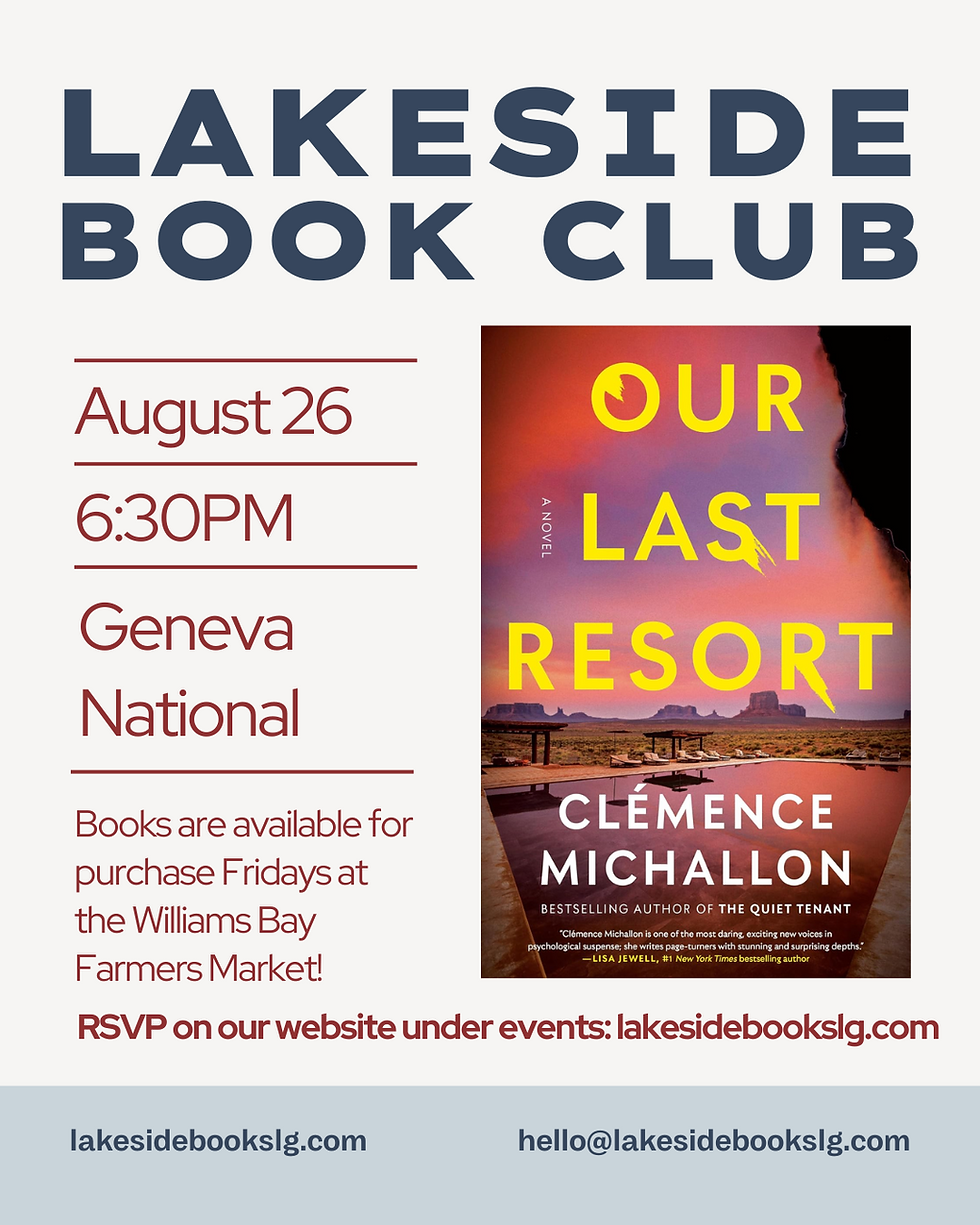 August Lakeside Book Club