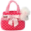 Fancy Pals Pink Polka Dot Poodle Dog Purse by Aurora