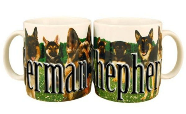 German Shepherd 3D 18oz Coffee Cup by Americaware